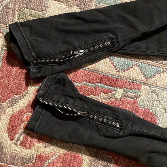 Black STS Blue jeans with zippers on the sides of the legs - Picture 3 of 5